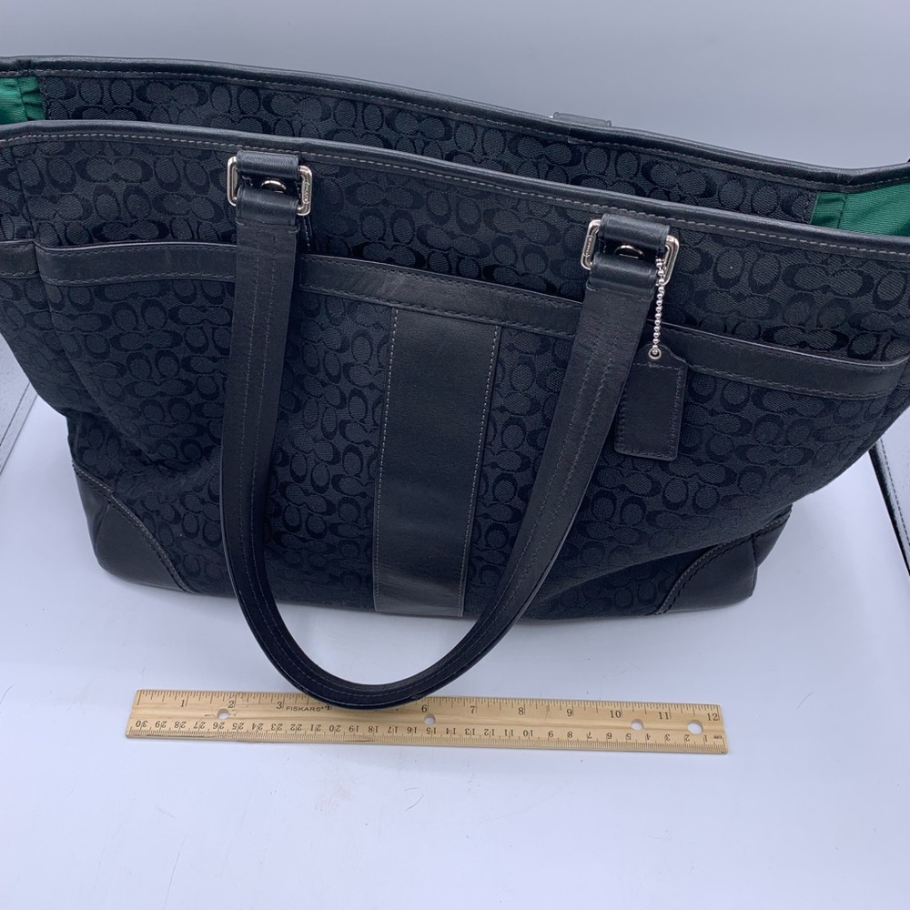 COACH Black Laptop Bag All Over Print - Picture 13 of 15